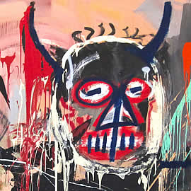 Jean-Michel Basquiat Untitled 1982 - detail